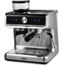 Кофеварка рожковая Kitfort КТ-789 1550Вт серебристый