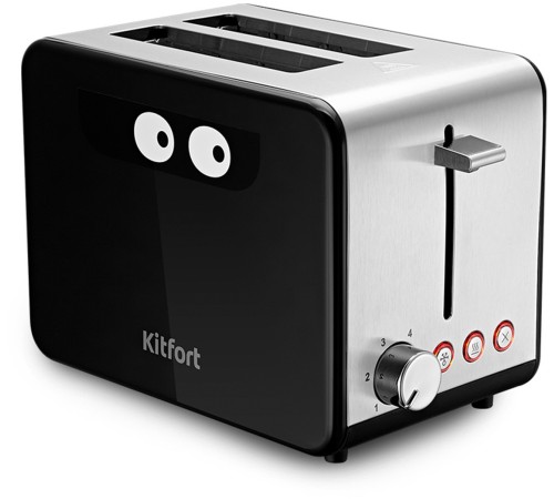 Тостер Kitfort КТ-2058 870Вт черный/стальной Тостер Kitfort КТ-2058 870Вт черный/стальной