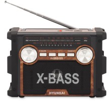 Радиоприемник настольный Hyundai H-SRS103 черный USB SD/microSD