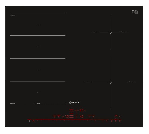 Индукционная варочная поверхность Bosch PXE601DC1E черный Индукционная варочная поверхность Bosch PXE601DC1E черный