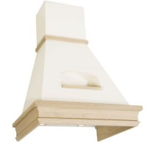 Вытяжка каминная Elikor Бельведер Валенсия 90П-650-П3Д бежевый/дуб неокрашенный управление: ползунковое (1 мотор)