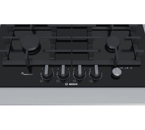 Газовая варочная поверхность Bosch PPP6A6M90 черный Газовая варочная поверхность Bosch PPP6A6M90 черный