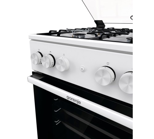 Плита Газовая Gorenje GGI5A21WH белый (стеклянная крышка) реш.сталь