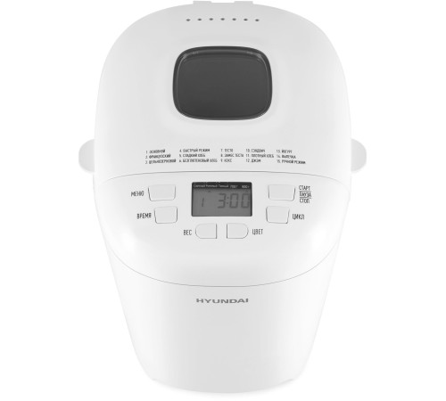 Хлебопечь Hyundai HYBM-M0714 550Вт белый Хлебопечь Hyundai HYBM-M0714 550Вт белый