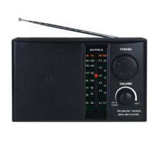 Радиоприемник портативный Supra ST-19U черный USB