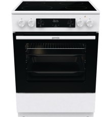 Плита Электрическая Gorenje GEC6C40WD белый стеклокерамика (без крышки)