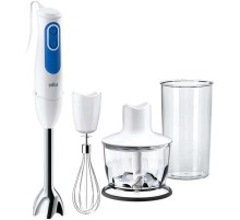 Блендер погружной Braun MQ3035WH Sauce 700Вт белый/синий