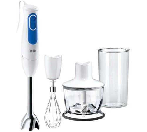 Блендер погружной Braun MQ3035WH Sauce 700Вт белый/синий Блендер погружной Braun MQ3035WH Sauce 700Вт белый/синий