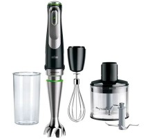 Блендер погружной Braun MQ9135XI черный/серебристый