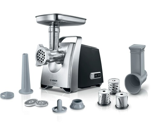 Мясорубка Bosch MFW68640 2200Вт серебристый/черный Мясорубка Bosch MFW68640 2200Вт серебристый/черный