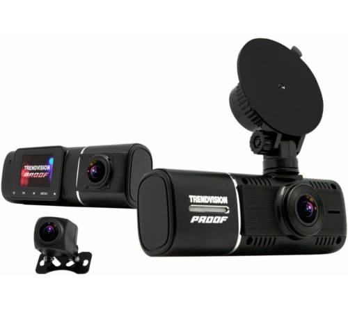 Видеорегистратор TrendVision Proof PRO 3CH черный 2Mpix 1080x1920 1080p 160гр. GPS AC5701A Видеорегистратор TrendVision Proof PRO 3CH черный 2Mpix 1080x1920 1080p 160гр. GPS AC5701A