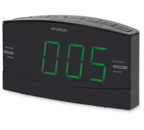 Радиобудильник Hyundai H-RCL238 черный LCD подсв:зеленая часы:цифровые FM Радиобудильник Hyundai H-RCL238 черный LCD подсв:зеленая часы:цифровые FM