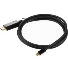 Кабель аудио-видео Buro miniDisplayport (m)/DisplayPort (m) 1.5м. позолоч.конт. черный (MDP-DP)