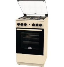 Плита Газовая Gorenje GG5A21BEF бежевый (стеклянная крышка) реш.чугун