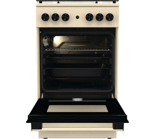 Плита Газовая Gorenje GG5A21BEF бежевый (стеклянная крышка) реш.чугун