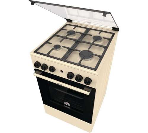Плита Газовая Gorenje GG5A21BEF бежевый (стеклянная крышка) реш.чугун