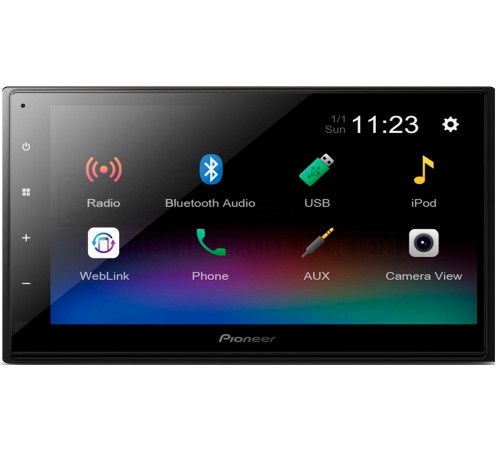 Автомагнитола Pioneer DMH-A345BT 2DIN 4x50Вт 6.8" ПДУ RDS Автомагнитола Pioneer DMH-A345BT 2DIN 4x50Вт 6.8" ПДУ RDS