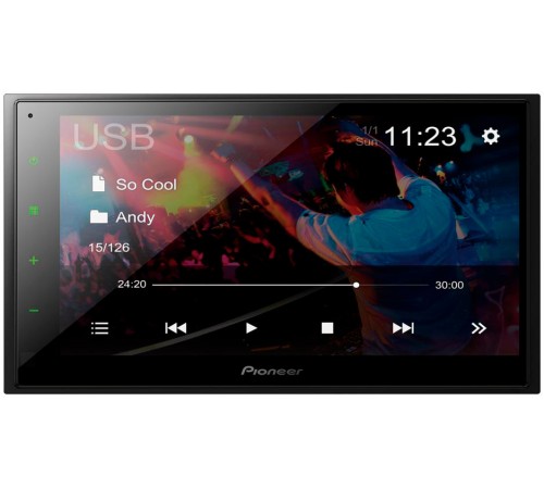 Автомагнитола Pioneer DMH-A345BT 2DIN 4x50Вт 6.8" ПДУ RDS Автомагнитола Pioneer DMH-A345BT 2DIN 4x50Вт 6.8" ПДУ RDS