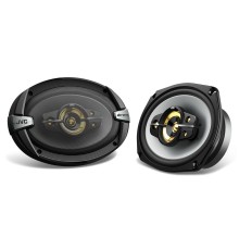Колонки автомобильные JVC CS-DR695HP 800Вт 85дБ 4Ом 15x23см (6x9дюйм) (ком.:2кол.) коаксиальные пятиполосные