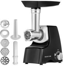 Мясорубка Galaxy Line GL 2415 1500Вт черный/серебристый