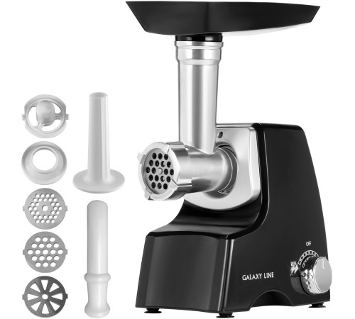 Мясорубка Galaxy Line GL 2415 1500Вт черный/серебристый Мясорубка Galaxy Line GL 2415 1500Вт черный/серебристый