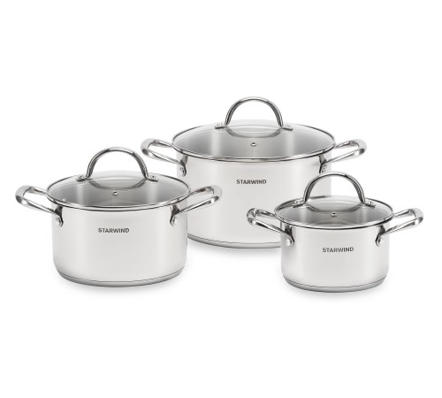 Набор кастрюль Starwind Chef Family 6 предметов (SW-CH1006) Набор кастрюль Starwind Chef Family 6 предметов (SW-CH1006)
