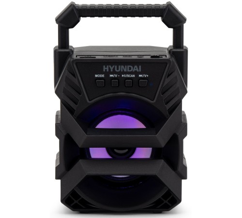 Колонка порт. Hyundai H-PS1000 черный 9W 1.0 BT/USB 10м 500mAh
