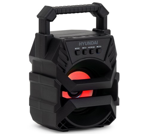 Колонка порт. Hyundai H-PS1000 черный 9W 1.0 BT/USB 10м 500mAh