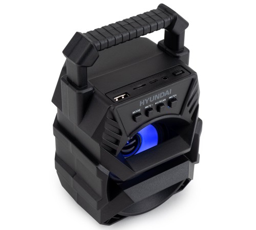 Колонка порт. Hyundai H-PS1000 черный 9W 1.0 BT/USB 10м 500mAh