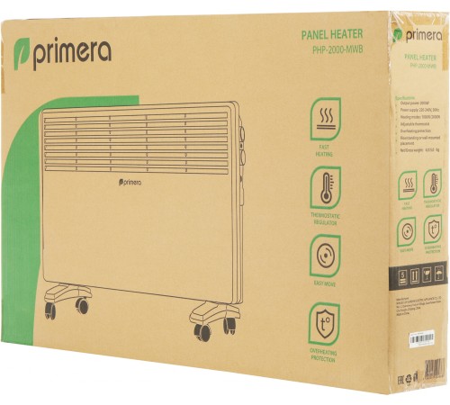 Конвектор Primera PHP-2000-MWB 2000Вт белый Конвектор Primera PHP-2000-MWB 2000Вт белый