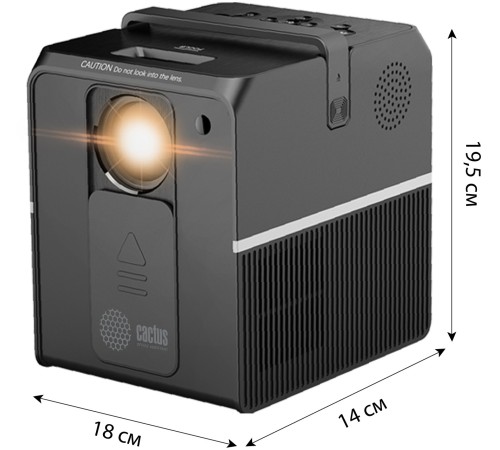 Проектор Cactus CS-PRC.04B.Full HD-A LCD 240Lm ANSI (1920x1080) 1000:1 ресурс лампы:50000часов 1xUSB typeA 1xHDMI 1.35кг