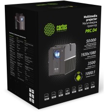 Проектор Cactus CS-PRC.04B.Full HD-A LCD 240Lm ANSI (1920x1080) 1000:1 ресурс лампы:50000часов 1xUSB typeA 1xHDMI 1.35кг
