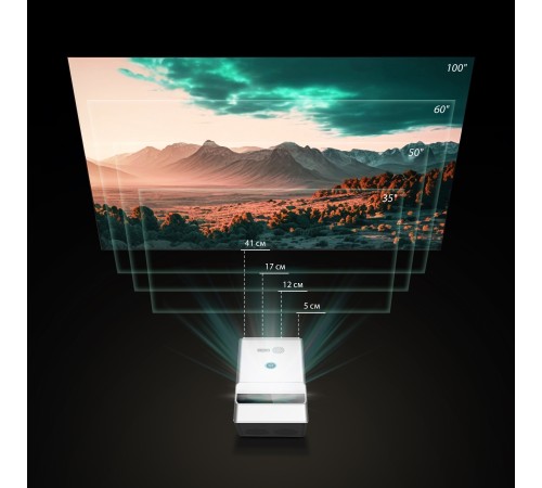 Проектор Cactus CS-PRU.03WT.Full HD-A DLP 650Lm ANSI (1920x1080) 2000:1 ресурс лампы:30000часов 2xUSB typeA 1xHDMI 1.5кг