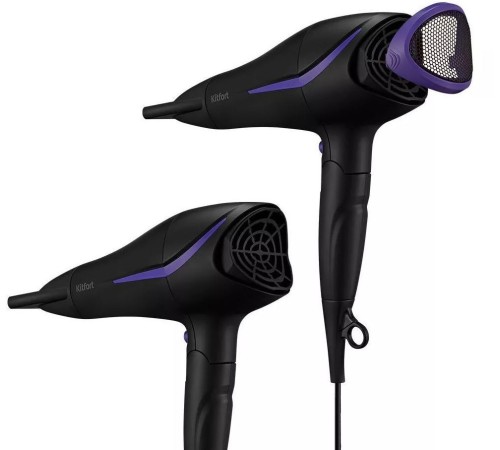 Фен Kitfort КТ-3230-1 2200Вт черный/фиолетовый Фен Kitfort КТ-3230-1 2200Вт черный/фиолетовый