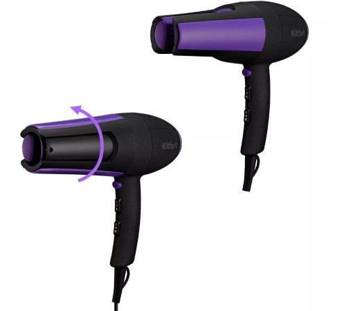 Фен Kitfort КТ-3232-1 2000Вт черный/фиолетовый Фен Kitfort КТ-3232-1 2000Вт черный/фиолетовый