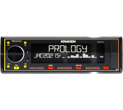 Автомагнитола Prology CDA-8.1 KRAKEN 1DIN 8x65Вт RDS (PRCDA8.1KRAKEN) Автомагнитола Prology CDA-8.1 KRAKEN 1DIN 8x65Вт RDS (PRCDA8.1KRAKEN)