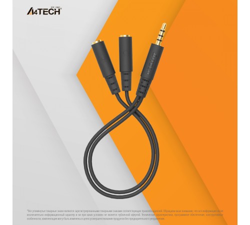 Адаптер аудио A4Tech AD-3P 2xJack 3.5 (f)/Jack 3.5 (m) 0.2м. черный Адаптер аудио A4Tech AD-3P 2xJack 3.5 (f)/Jack 3.5 (m) 0.2м. черный