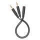 Адаптер аудио A4Tech AD-4P Jack 3.5 (f)/2xJack 3.5 (m) 0.2м. черный