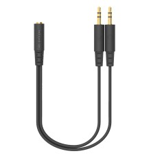 Адаптер аудио A4Tech AD-4P Jack 3.5 (f)/2xJack 3.5 (m) 0.2м. черный