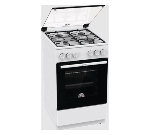 Плита Газовая Gorenje GG5A10WH белый (стеклянная крышка) реш.сталь