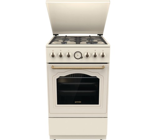 Плита Газовая Gorenje GGI5BCLI бежевый (металлическая крышка) реш.чугун