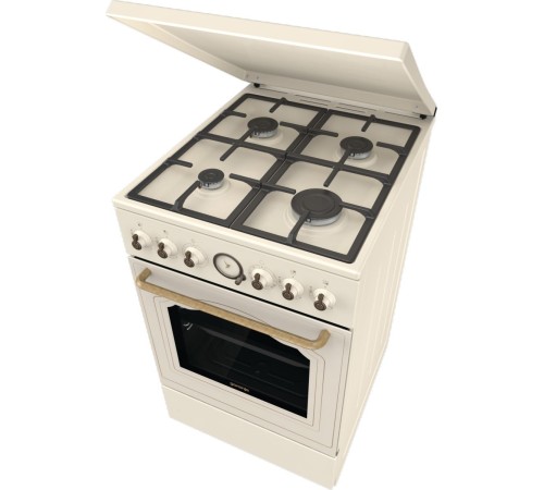 Плита Газовая Gorenje GGI5BCLI бежевый (металлическая крышка) реш.чугун