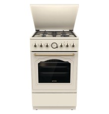 Плита Комбинированная Gorenje GKS5B70CLI бежевый (металлическая крышка) реш.чугун