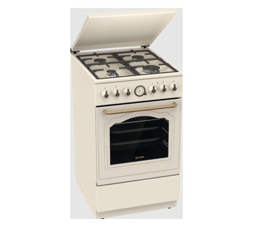 Плита Комбинированная Gorenje GKS5B70CLI бежевый (металлическая крышка) реш.чугун