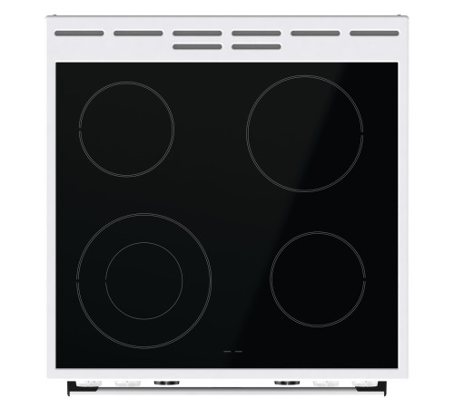Плита Электрическая Gorenje GECS6C70WC белый/черный стеклокерамика (без крышки)