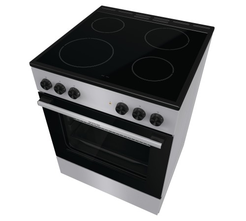 Плита Электрическая Gorenje GEC6A11SG серый стеклокерамика (без крышки)