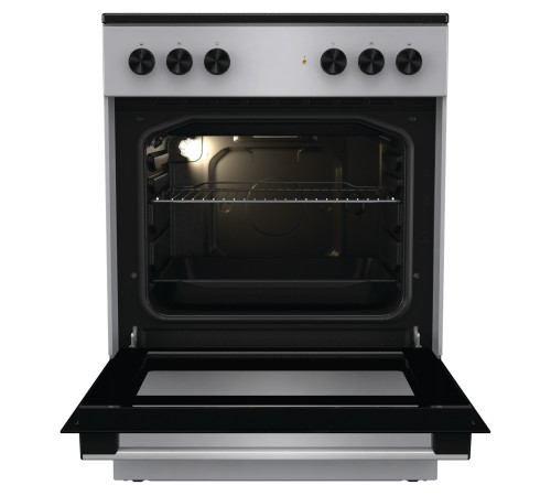 Плита Электрическая Gorenje GEC6A11SG серый стеклокерамика (без крышки)