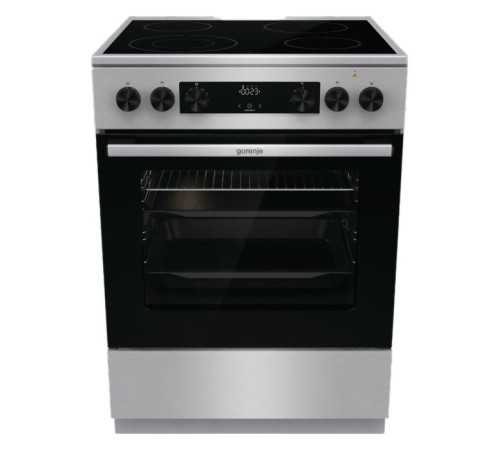 Плита Электрическая Gorenje GECS6C70XC нержавеющая сталь стеклокерамика (без крышки)