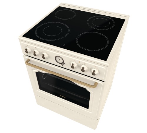 Плита Электрическая Gorenje GECS6B70CLI бежевый стеклокерамика (без крышки)