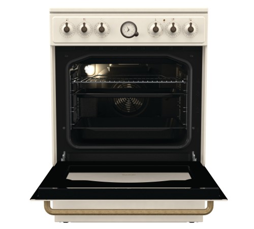 Плита Электрическая Gorenje GECS6B70CLI бежевый стеклокерамика (без крышки)